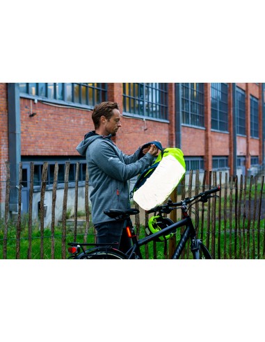 Reflektierender Rucksacküberzug AQUA mit LED -Licht
