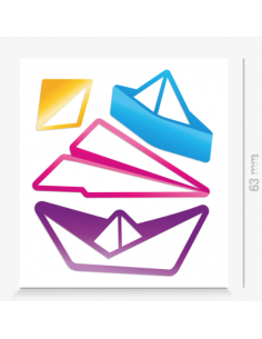 Reflektierende Sticker Paperfold 2