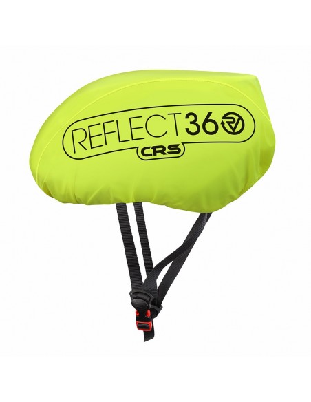 360° reflektierender Helmregenschutz gelb