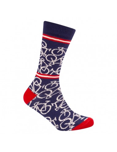 Le Patron Bicycle socks indigo blue