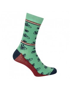 Le Patron Bicycle Socks Cafe Cycliste mint