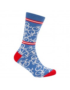 Le Patron Bicycle socks riviera blue