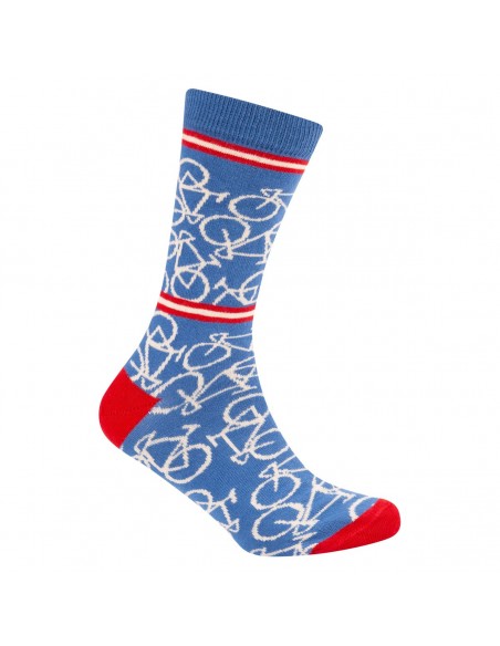 Le Patron Bicycle socks riviera blue