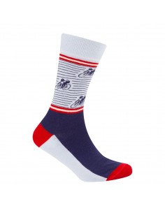 Le Patron Vintage Cyclist Socks indigo blue
