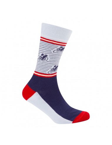 Le Patron Vintage Cyclist Socks indigo bleu
