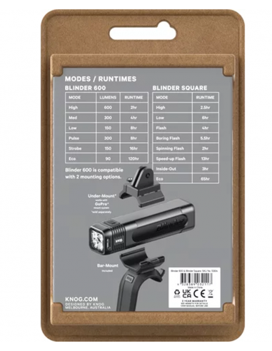 Knog Scheinwerfer Blinder 900 & Blinder Square
