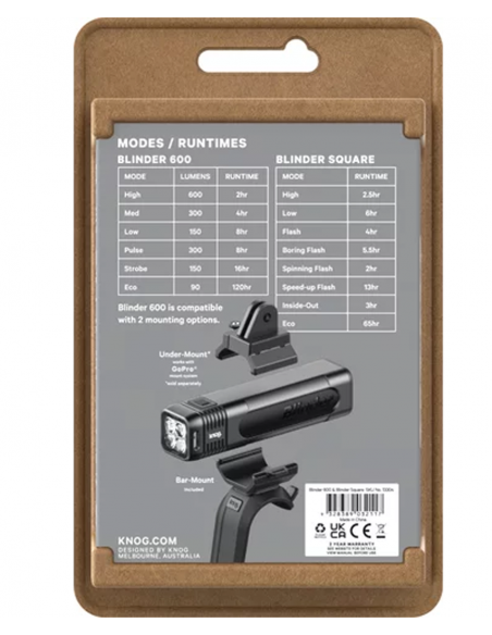 Knog Scheinwerfer Blinder 900 & Blinder Square