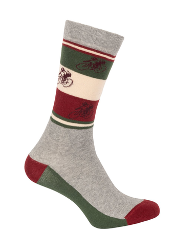 Le Patron Country Edition Italy Socks grey melange