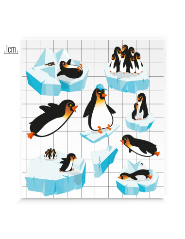 Reflektierende Stickers Kid - Pinguine