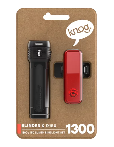 Knog Set Scheinwerfer Blinder 1300 & Blinder R150