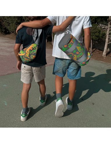 Reflektierende Mini-Gürteltasche Dinosaurier