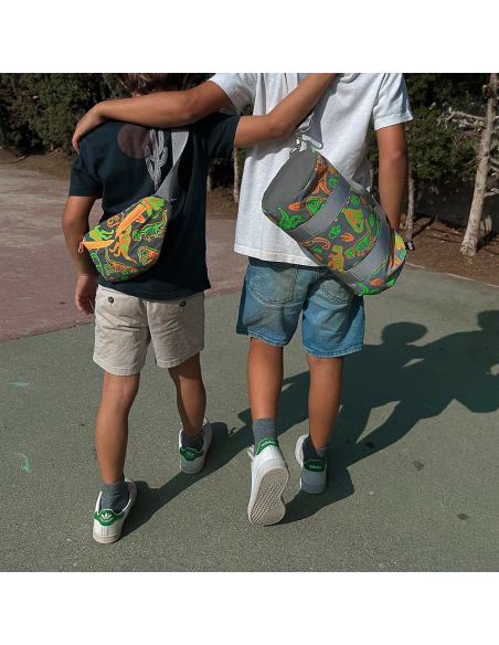 Reflektierende Mini-Gürteltasche Dinosaurier