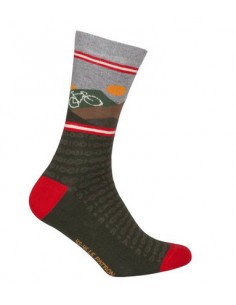 Patron Bicycle Mountain Socks olive green