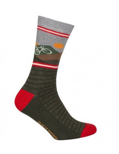 Patron Bicycle Mountain Socks olive green