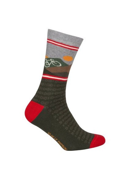 Patron Bicycle Mountain Socks olive green