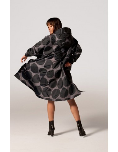 RAINKISS Regenponcho Black Polka