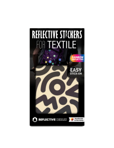 Reflektierende Stickers für Textil Doodle