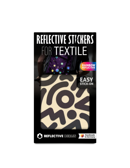Reflektierende Stickers für Textil Doodle