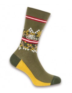 Le Patron Bicycle Mountain Socks Forest