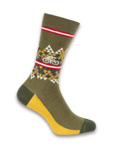 Patron Bicycle Mountain Socks Forest