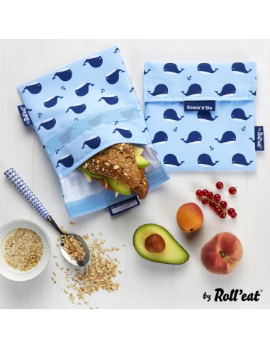 Snack'n'Go Reusable Lunch-Bag Whales
