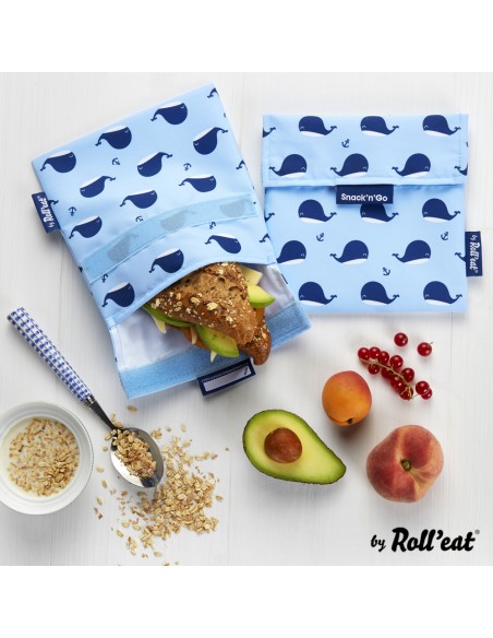 Snack'n'Go Reusable Lunch-Bag Whales