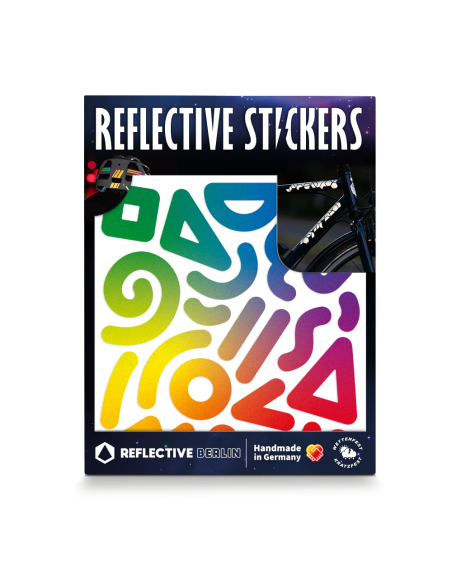Formes de stickers réfléchissants - Doodle