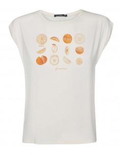 T-Shirt *Bike Citrus* creme white Gr.L 2