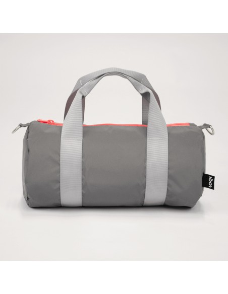 Reflektierende Mini-Tasche mit neonorangen Reissverschluss