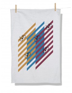 Geschirrtuch - Tea Towel *Bike Grid*