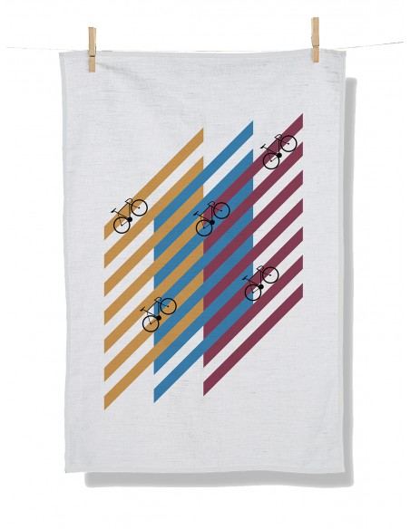 Torchon -  Tea Towel *Bike Grid*
