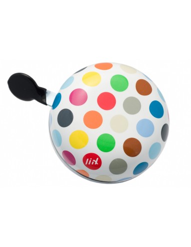 XXL Ding Dong Glocke Polka Big mix dots white