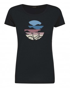 T-Shirt Bike Cloud noir