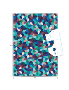 Grande feuille d'autocollants DIY BLOOM VITRAIL 2