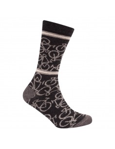 Le Patron Bicycle socks dark grey
