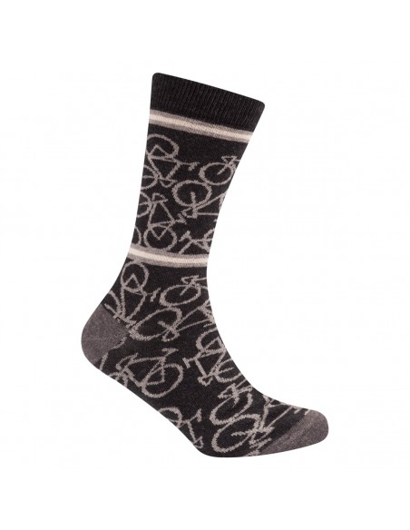 Le Patron Bicycle socks dark grey