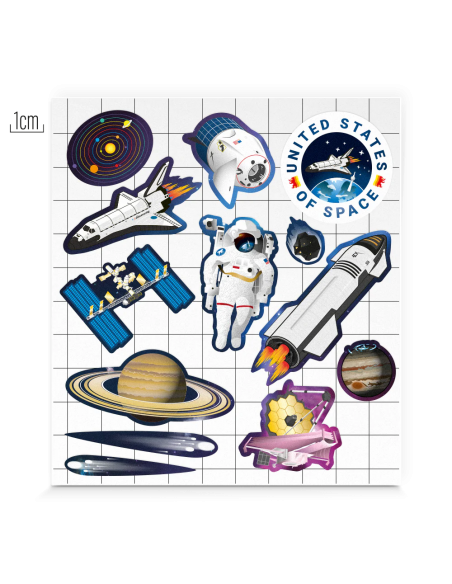 Reflektierende Stickers Kid - Space