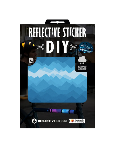 Grande feuille d'autocollants DIY MOUNTAINS