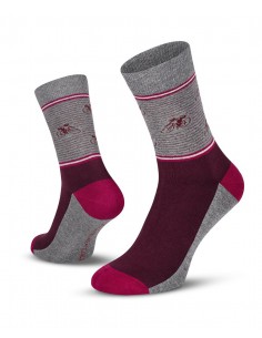 Le Patron Bicycle socks vintage cyclist aubergine