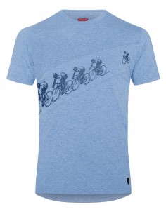 Le Patron T-Shirt Poursuite light blue melange 2