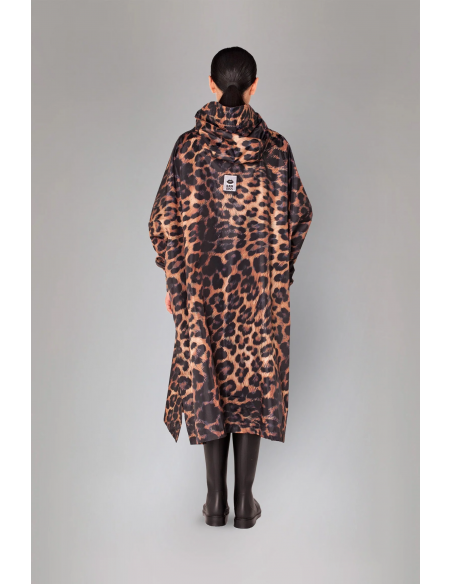 RAINKISS Poncho de pluie Dark Leopard