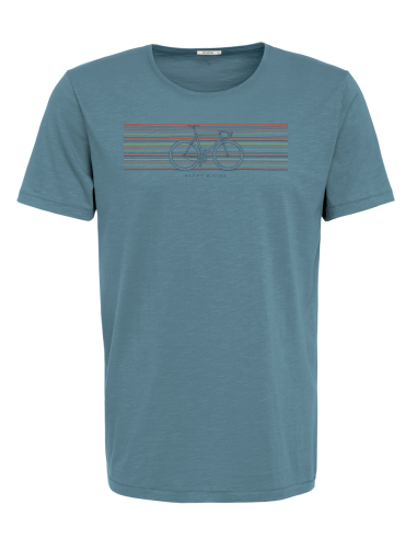T-Shirt BIKE HAPPY sloppy blue