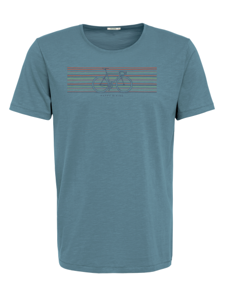 T-Shirt BIKE HAPPY sloppy blue
