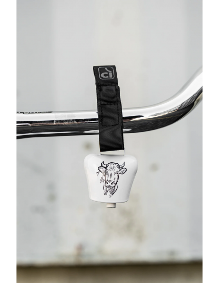 Cloche de vache *Cow Bell* blanc avec vache