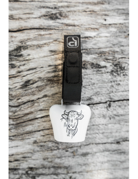 Cloche de vache *Cow Bell* blanc avec vache