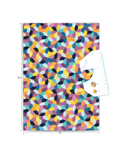 Reflektierender DIY Stickerbogen BLOOM WILD FLOWERS 2