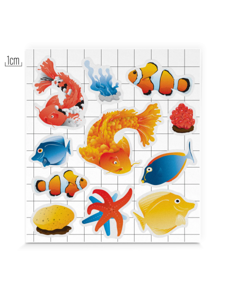 Autocollants réfléchissants enfant -aquarium