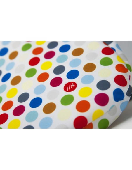 Liix Sattelüberzug *Polka Big dots mix* white