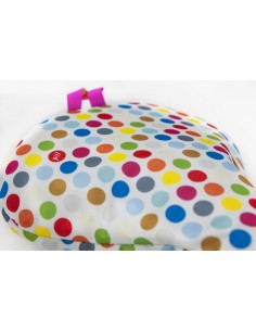 Liix Sattelüberzug *Polka Big dots mix* white 2