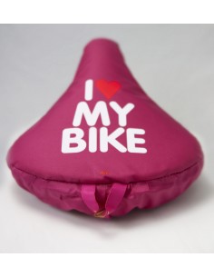 Liix Sattelüberzug *I love my Bike* pink 2